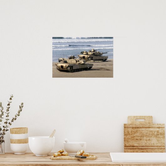 M1A1 Abrams Hauptstreitkräfte Poster (Küche)