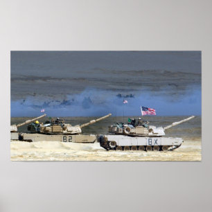 M1A1 Abrams Hauptstreitkräfte Poster