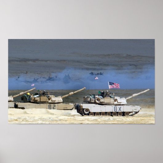 M1A1 Abrams Hauptstreitkräfte Poster (Vorne)