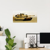 M1A1 Abrams Tank Poster (Heimbüro)