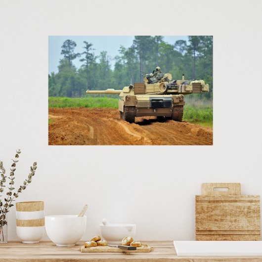 M1A1 Abrams Tank Poster (Küche)