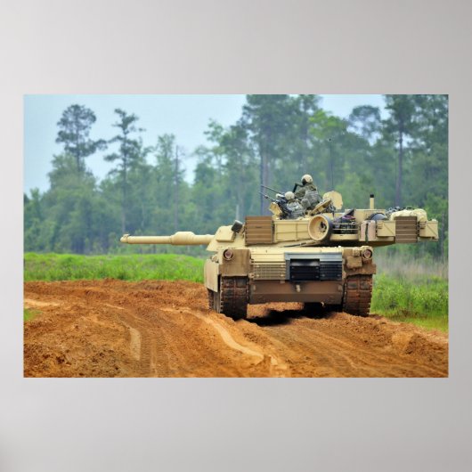 M1A1 Abrams Tank Poster (Vorne)