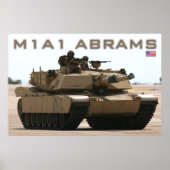 M1A1 Abrams Tank Poster (Vorne)