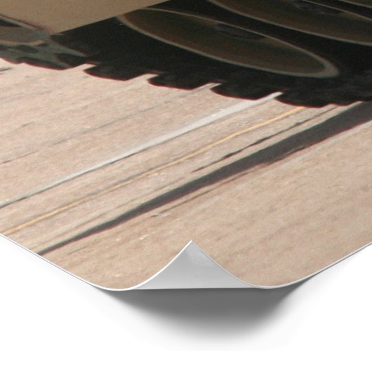 M1A1 Abrams Tank Poster (Ecke)