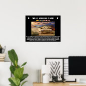 M1A1 Abrams Tank Poster (Heimbüro)