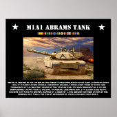 M1A1 Abrams Tank Poster (Vorne)