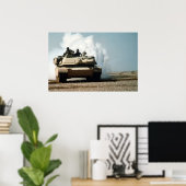 M1A1 Abrams Tank Poster (Heimbüro)