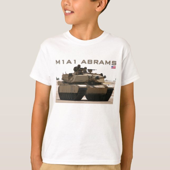 M1A1 Abrams Tank T - Shirt (Vorderseite)