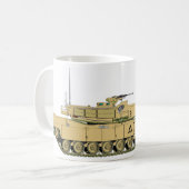 M1A1 tank Kaffeetasse (Vorderseite Links)