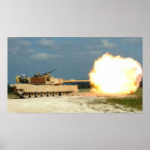 M1A2 Abrams Hauptkampftank Poster (Vorne)