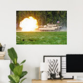 M1A2 Abrams Tank Poster (Heimbüro)