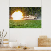 M1A2 Abrams Tank Poster (Küche)