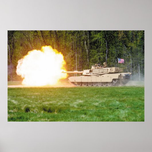M1A2 Abrams Tank Poster (Vorne)
