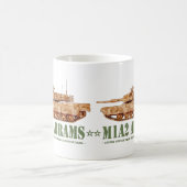 M1A2 Abrams US MBT Tank Desert Storm Veteran Kaffeetasse (Mittel)