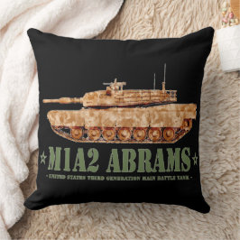 M1A2 Abrams US MBT Tank Desert Storm Veteran Kissen