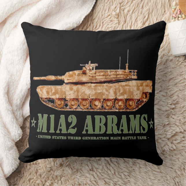 M1A2 Abrams US MBT Tank Desert Storm Veteran Kissen (Decke)
