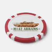 M1A2 Abrams US MBT Tank Desert Storm Veteran Pokerchips (Einzeln)