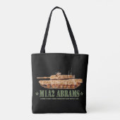 M1A2 Abrams US MBT Tank Desert Storm Veteran Tasche (Rückseite)