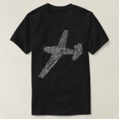 M20 Typografie-Pilot T-Shirt (Design vorne)