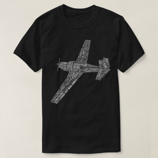 M20 Typografie-Pilot T-Shirt (Design vorne)