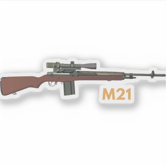 M21 Sniper Rifle Aufkleber (Vorderseite)