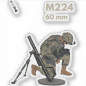 M224 Mortar mit Gunner Aufkleber (Vorderseite)