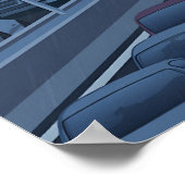 M25 Autobahn Reiseplakat Poster (Ecke)