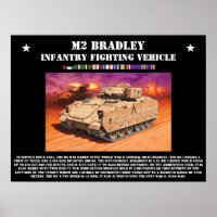 M2 Bradley Infantry Fighting Vehicle Poster