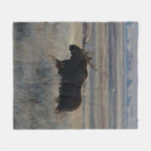 M2 Bullenmuose auf den Prärien Fleecedecke (Vorderseite (Horizontal))