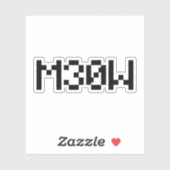 M30W [Leetspeak Animal Sounds] Aufkleber (Blatt)