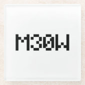 M30W [Leetspeak Animal Sounds] Glasuntersetzer (Vorderseite)