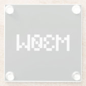 M30W [Leetspeak Animal Sounds] Glasuntersetzer (Rückseite)