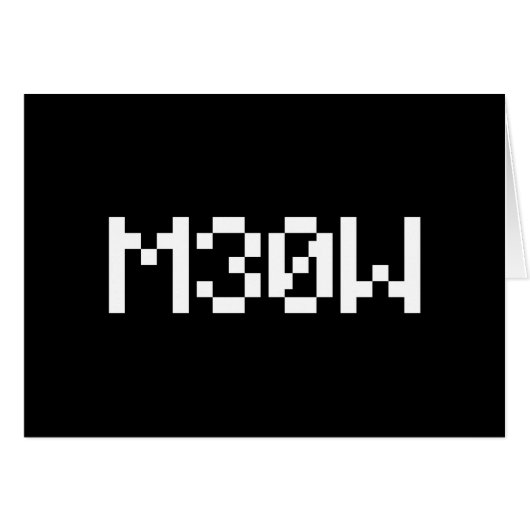 M30W [Leetspeak Animal Sounds] Karte (Vorderseite (Horizontal))