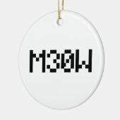 M30W [Leetspeak Animal Sounds] Keramik Ornament (Links)