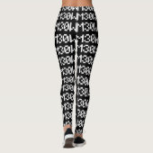 M30W [Leetspeak Animal Sounds] Leggings (Rückseite)
