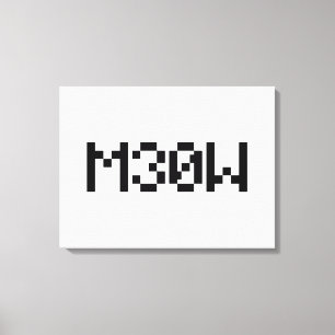 M30W [Leetspeak Animal Sounds] Leinwanddruck