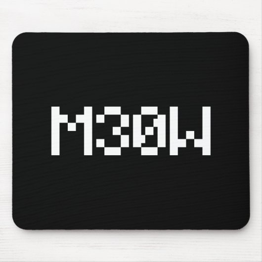 M30W [Leetspeak Animal Sounds] Mousepad (Vorne)