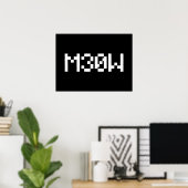 M30W [Leetspeak Animal Sounds] Poster (Heimbüro)