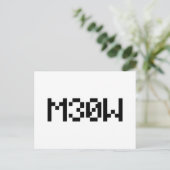 M30W [Leetspeak Animal Sounds] Postkarte (Stehend Vorderseite)