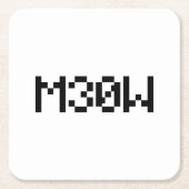 M30W [Leetspeak Animal Sounds] Rechteckiger Pappuntersetzer (Vorderseite)