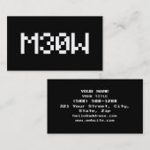 M30W [Leetspeak Animal Sounds] Visitenkarte (Vorne/Hinten)