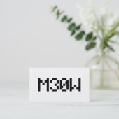 M30W [Leetspeak-Tiersounds] Visitenkarte (Stehend Vorderseite)