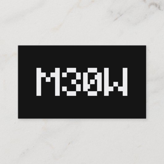 M30W [Leetspeak-Tiersounds] Visitenkarte (Vorderseite)