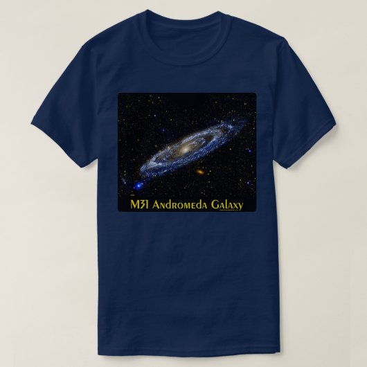 M31 Andromeda Galaxy Astronomie T-Shirt (Design vorne)