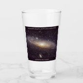 M31 Andromeda Galaxy Bierglas Glas (Vorderseite)