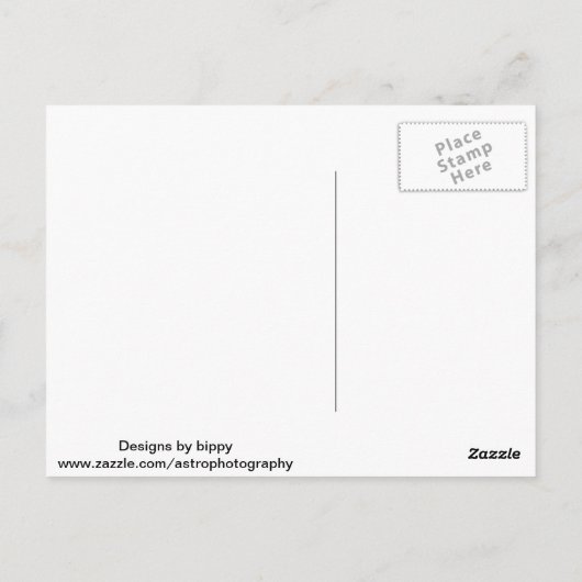 M31 Andromeda Galaxy Postkarte (Rückseite)