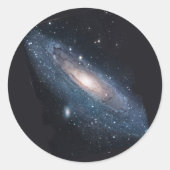 M31 Andromeda Galaxy Runder Aufkleber (Vorderseite)