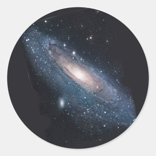 M31 Andromeda Galaxy Runder Aufkleber (Vorderseite)