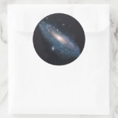 M31 Andromeda Galaxy Runder Aufkleber (Tasche)