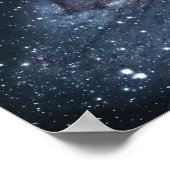 M31 Galaxy in Andromeda Poster (Ecke)